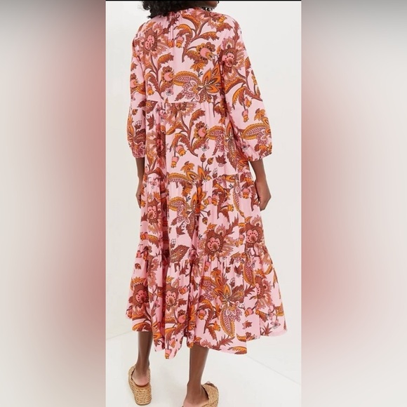 Tuckernuck + Hyacinth House Salty Paloma Maxi Dress in Sunset Chintz | M | New - Picture 4 of 14